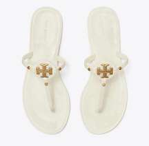 Tory Burch | Mini Miller Jelly Sandal Ivory Cream/Pastel Yellow with Gold Emblem