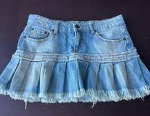 Denim Mini Skirt