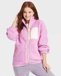 Pink Sherpa Jacket