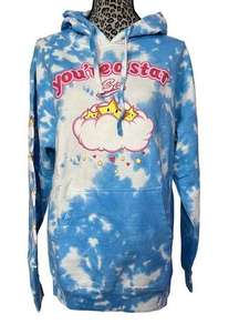 *SALE*  You're A Star Tie Dye Hoodie Sweatshirt Blue/White Small New