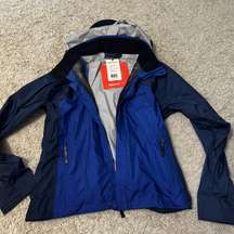 Blue Rain Jacket Size Medium