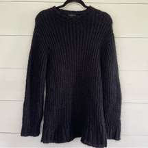 The Range Black Superfine Alpaca Mohair Blend Sweater