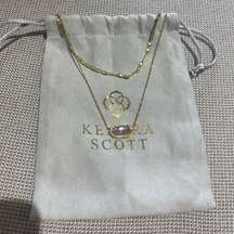 Kendra Scott Elisa Multi strand Necklace in Gold & Iridescent!!