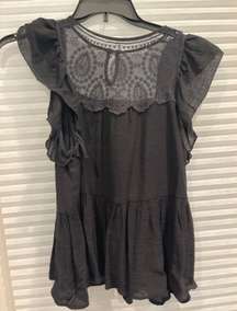 Black Babydoll Blouse 