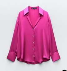 Satin Effect Basic Shirt