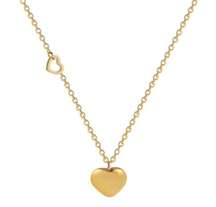 18K Gold Plated Love Heart Pendant Necklace for Women