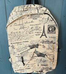 Paris Themed Backpack