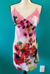 Natori pink slip dress in size small