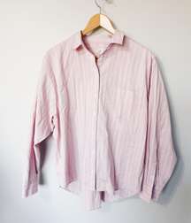 Pink Stripe Blouse - Size Medium