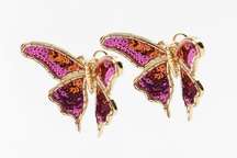 House of Harlow 1960 sequins Butterfly earrings