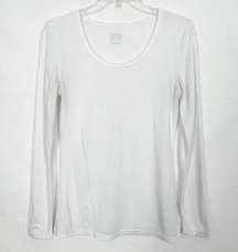 32 Heat Activewear Long Sleeve White Top Size Medium