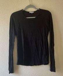 James perse black lightweight sweater size large