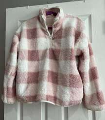 Buffalo Plaid Sherpa Pullover