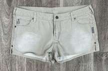 Silver Jeans Co Vintage Khaki Denim Shorts Womens Size 31 2.5” Inseam Light Wash