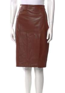 Faux Leather Pencil Skirt