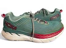 Hoka One One Women’s Clifton 5 SPEED Road Running Shoes Green & Pink - Sz. 10.5