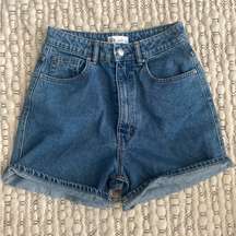 High Waisted Denim Short