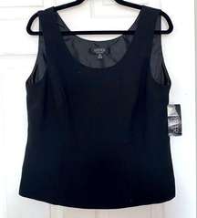 Kasper Black Tank Top