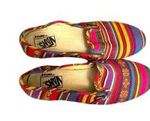 Vans Boho Slip on Canvas Flats 8.5