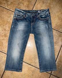 Miss Me Cropped Jeans Size 28