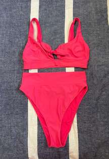 Pink  Swimsuit Set