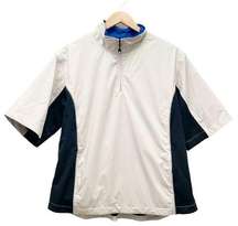 NWT FootJoy Short Sleeve Golf Rain Shirt Beige Black Blue Womens Size Medium NEW