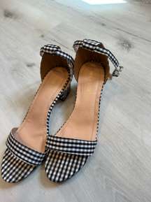 Chase + Chloe Checkered Heels 