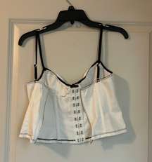 White Fox Corset Top