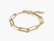 NWT J. Crew Paper-clip Link Bracelet Gold