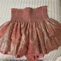 Koch size small pink and gold shimmery shorts