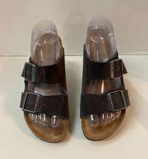 Arizona Brown Suede Sandals Size US 6 EU 37