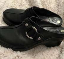 ARIAT Womens Sz 7  Mule  Leather Shoes Slingback Clogs Mule Slip-On New