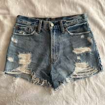 Distressed Annie High Rise Shorts