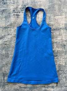 Lululemon Blue Cool Racerback Athletic Tank Top Size 4