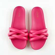 J. Crew Criss Cross Strappy Slide Sandals Pink 9