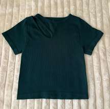 Cut Out Ribbed Top