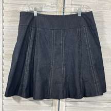 NEW YORK CLOTHING CO Denim Skirt Dark Wash w Contrast Stitching-14