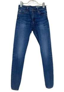 AG Adriano Goldschmied Jeans Mid Rise Medium Wash Skinny AG-ED Women's Size 25