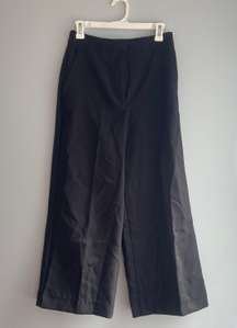 Black Wide Leg Trousers Dress Pants Slacks