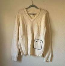 NWT tretorn 100% wool oversized sweater size large