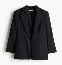 Sharp Black Work Blazer