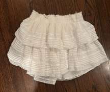 White Ruffle Skirt