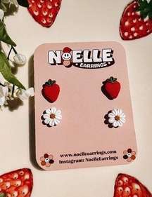 Strawberry & Daisy NEW Stud Pack Earrings