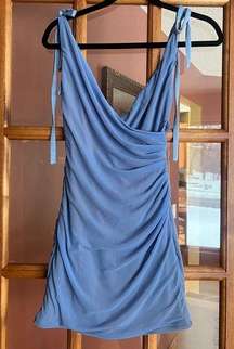 Majorelle blue mini dress