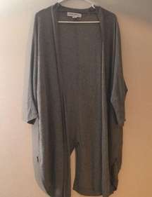 Pure Energy grey women’s 1XL mid sleeve cardigan​​