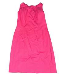 Talbots Women's Size 12 Pink Sleeveless Sheath Knee Length Dress