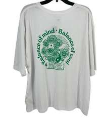 Rip Curl Balance Of Mind Soul Dolphin Sunflower Oversize T Shirt Womens Size L