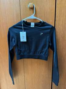 Cropped Long Sleeve Top