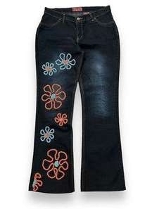 Rdelab Retro Daisy Flower Jeans‎ Women's 6