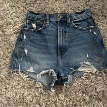 Abercrombie & Fitch Ultra High Rise Mom Shorts size 25 0